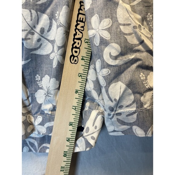 1946 Men's Shorts Size 36 Washed Stoned and Beaten Gray Floral Pattern Vintage - Picture 4 of 9